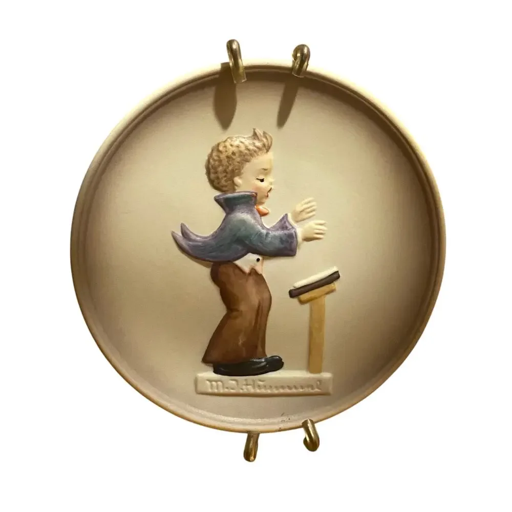 Goebel Vintage Mini Porcelain Plate 1984-1987 “Little Music Makers”  Conductor